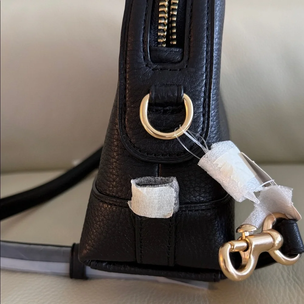 Coach Black Pebbled Leather Crossbody Bag - Picture 5 of 7
